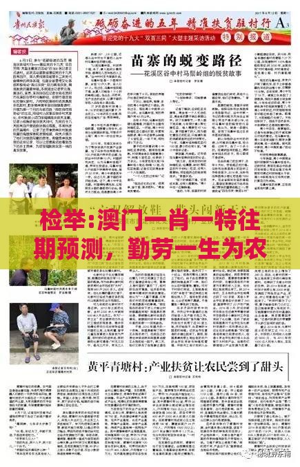 检举:澳门一肖一特往期预测，勤劳一生为农民，澳门今晚肖一马一恃预测技巧和拒绝不实的假宣传影,本质释义、解释与落实